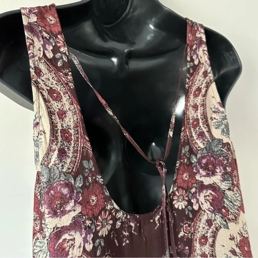 EUC Free People Intimately Free Dobby Dot Flounce Hem Slip Dress XS - Picture 10 of 13